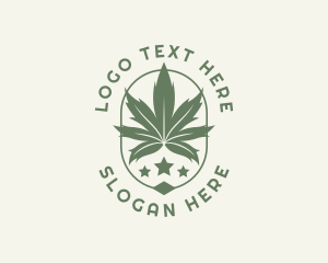 Marijuana Weed Plant logo