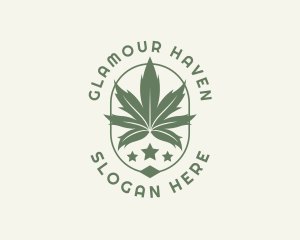 Marijuana Weed Plant logo