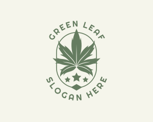 Marijuana Weed Plant logo