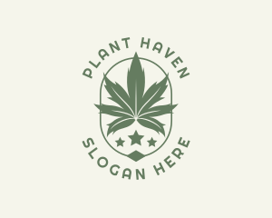 Marijuana Weed Plant logo design