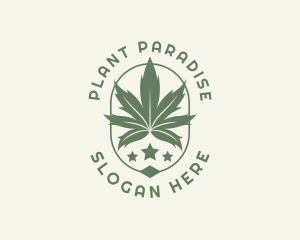 Marijuana Weed Plant logo design