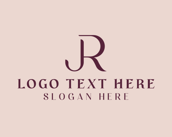 Letter Jr logo example 2