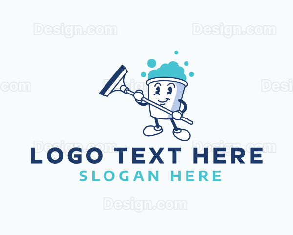 Bucket Cleaning Bubbles Logo