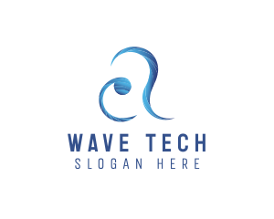 Sea Wave Resort Letter A logo