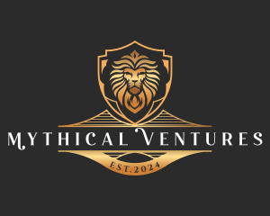 Regal Lion Shield logo design