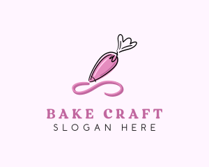 Piping Bag Icing Frosting logo design