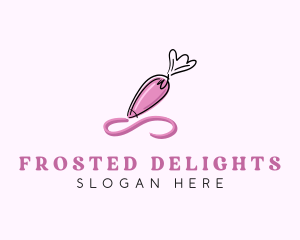 Piping Bag Icing Frosting logo design