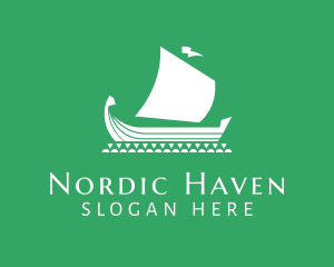 Viking Boat Ship logo