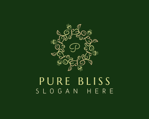 Floral Wellness Mandala logo design