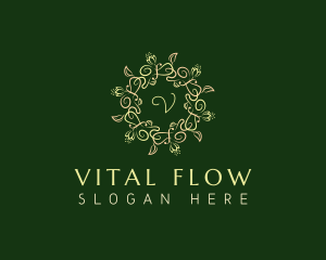 Floral Wellness Mandala logo design