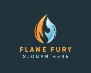 Cold Thermal Flame logo design