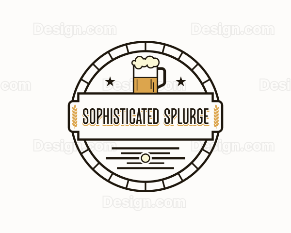 Beer Brewery Bar Logo