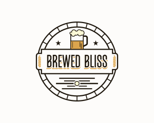 Beer Brewery Bar logo design