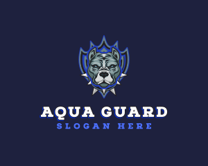 Bulldog Shield Guard logo design