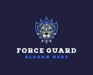 Bulldog Shield Guard logo design