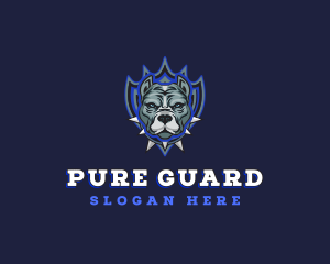 Bulldog Shield Guard logo design