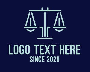 Legal Lawyer Attorney Scales logo design