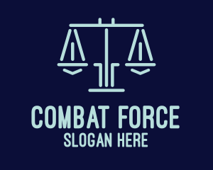Legal Lawyer Attorney Scales Logo
