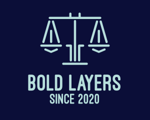 Legal Lawyer Attorney Scales logo design