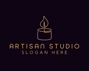 Candlelight Spa Decor logo design