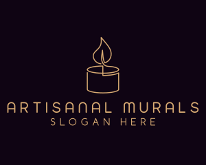 Candlelight Spa Decor logo design