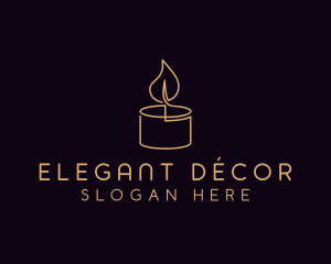 Candlelight Spa Decor logo design