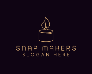 Candlelight Spa Decor logo design