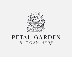 Mushroom Organic Plant logo design