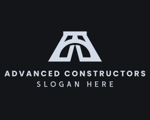 Bridge Architect Letter A logo design