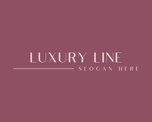 Minimalist Line Fashion logo design