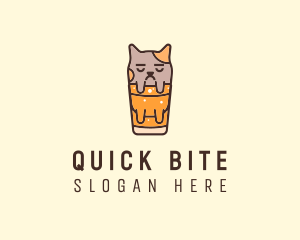 Cat Soda Drink logo design