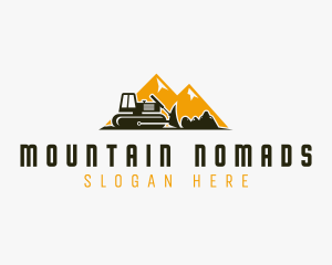 Front Loader Equipment Machinery logo design