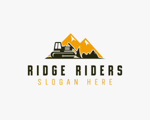 Front Loader Equipment Machinery logo design