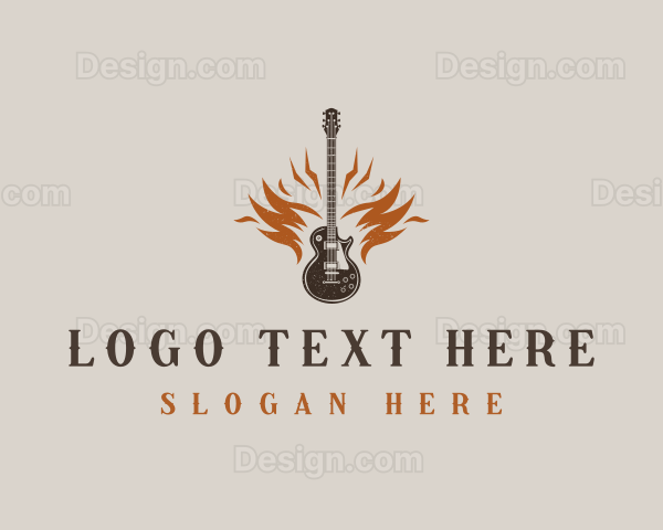 Rock Band Guitar Logo