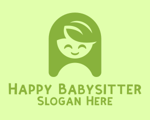 Happy Cute Girl logo design