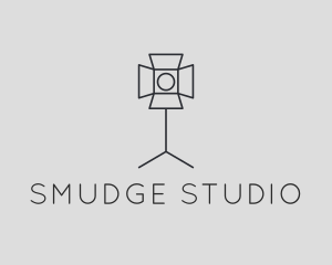 Photography Studio Lighting Spotlight logo design