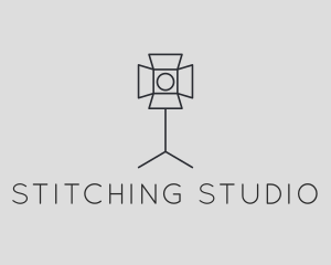 Photography Studio Lighting Spotlight logo design