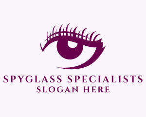 Cosmetic Eyelash Salon  logo design