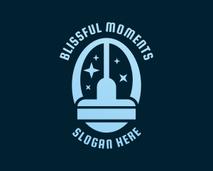 Blue Vacuum Cleaning Logo