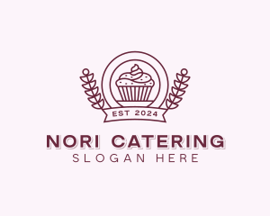 Wheat Cupcake Confectionery logo design