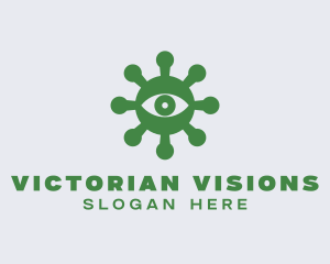 Bacteria Virus Eye  logo design