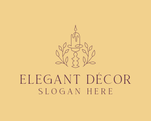 Candle Home Decor logo design