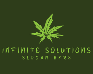 Organic Marijuana Leaf Logo