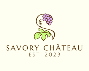 Grape Plant Vineyard logo design