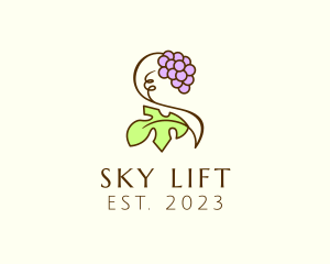 Grape Plant Vineyard logo design