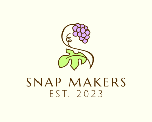 Grape Plant Vineyard logo design