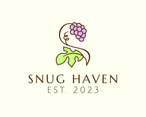 Grape Plant Vineyard logo design