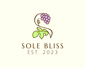 Grape Plant Vineyard logo design