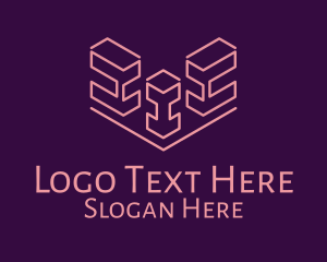 Isometric Block Outline  logo