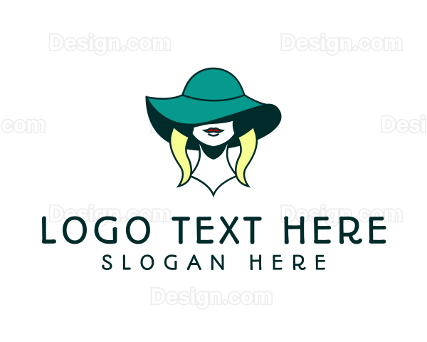 Female Fashion Hat Logo